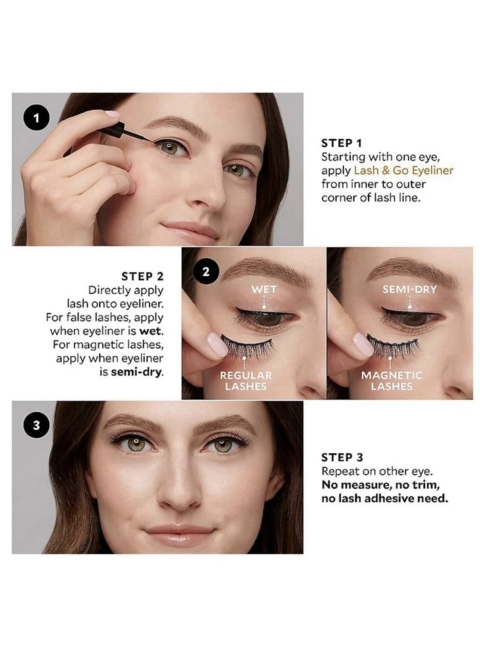 Velour Lash & Go 3-in-1 Magnetic Eyeliner + Lash Adhesive Black 3.5ml / 0.12oz